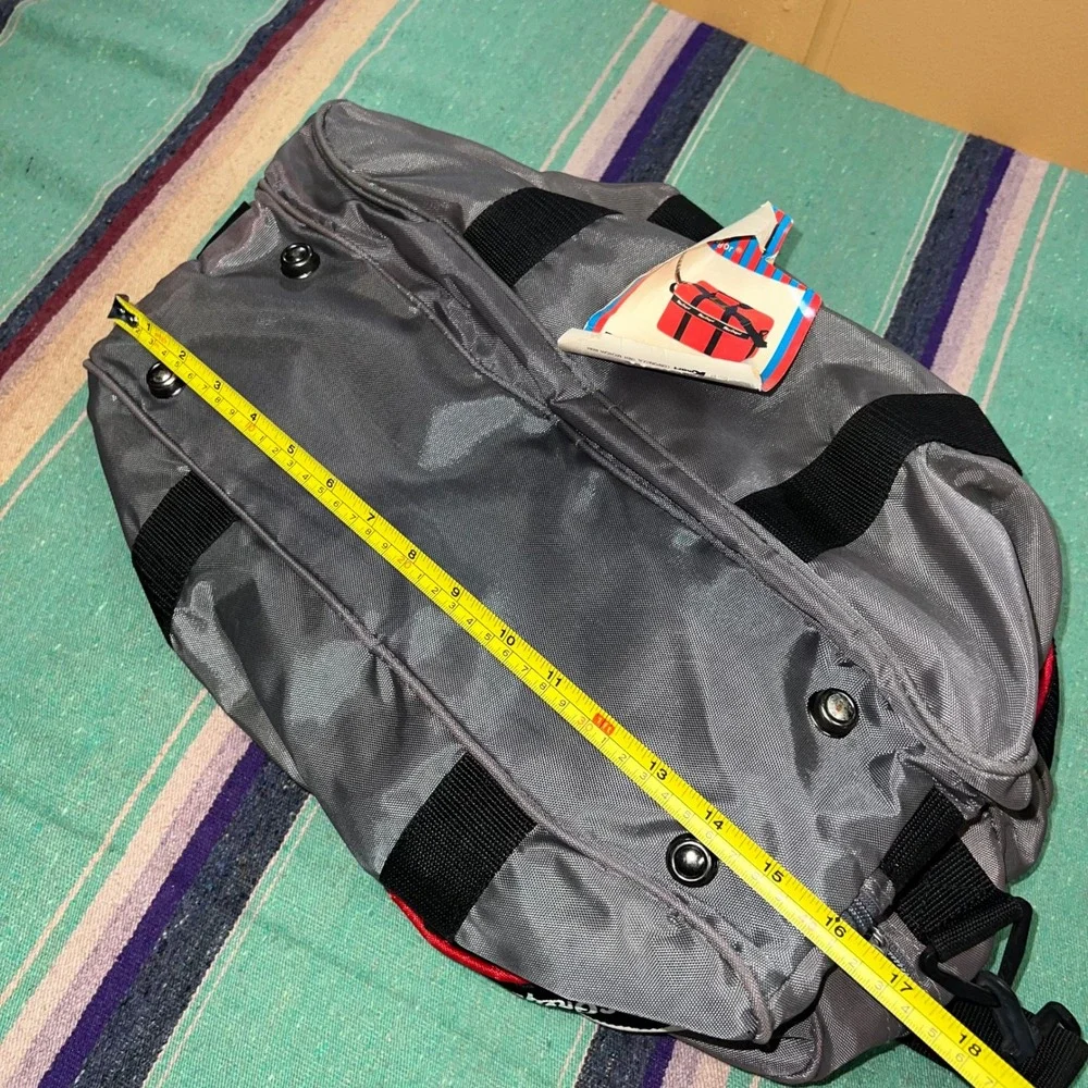 MacGregor Sports Tote Bag Unisex Medium Gray Vintage Nylon Duffel Racket Bag NWT